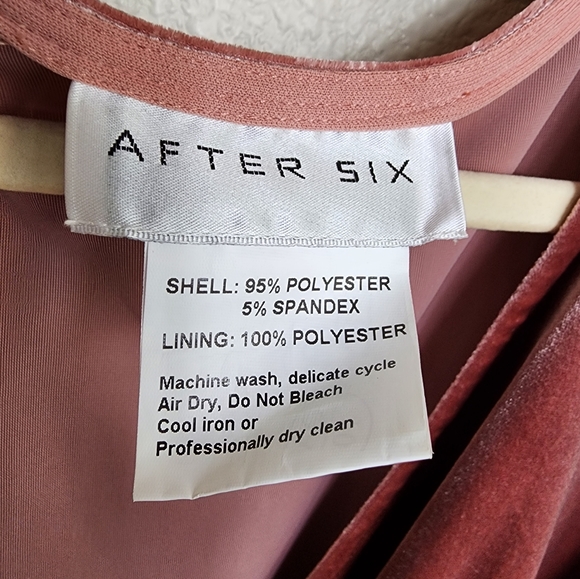 After Six Flutter Sleeve Velvet Wrap Maxi Dress With Pockets In Tawny Ro… - Picture 8 of 11